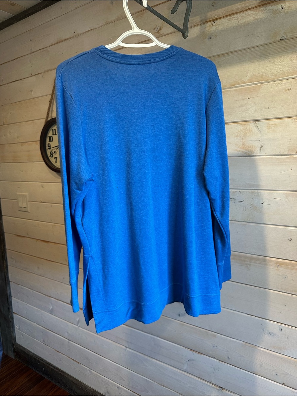 Hyba | Blue Long Sleeved Relaxed Fit Shirt - Picture 8 of 8